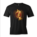 Flash - Lightening Siyah Erkek Tshirt