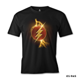 Flash - Lightening Siyah Erkek Tshirt