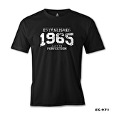 1965 Aged to Perfection Siyah Erkek Tshirt