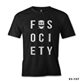Mr. Robot - Fsociety Logo Siyah Erkek Tshirt