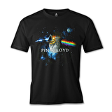Pink Floyd - Above the Moon Siyah Erkek Tshirt