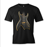 Gitar Siyah Erkek Tshirt