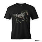At 4 Siyah Erkek Tshirt