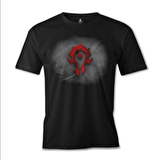World of Warcraft - Horde Logo Siyah Erkek Tshirt