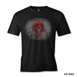 World of Warcraft - Horde Logo Siyah Erkek Tshirt