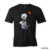 Gintama Gintoki Siyah Erkek Tshirt
