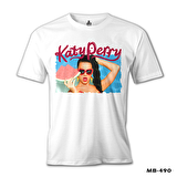 Katy Perry - California Gurls Beyaz Erkek Tshirt