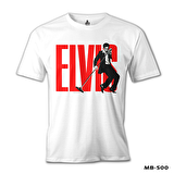 Elvis Presley - Rock'n Roll Beyaz Erkek Tshirt