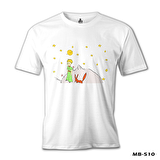 Küçük Prens - Gezegen Beyaz Erkek Tshirt