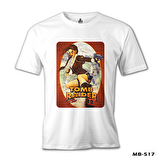Tomb Raider - Lara Croft Beyaz Erkek Tshirt