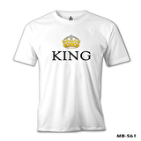 King Beyaz Erkek Tshirt