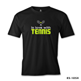 Tenis - In Love With Siyah Erkek Tshirt