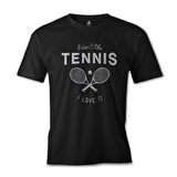 Tenis - Love It Siyah Erkek Tshirt
