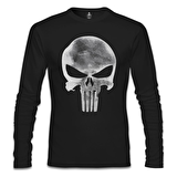 Punisher - Logo Siyah Erkek Sweatshirt