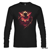 Baykuş Siyah Erkek Sweatshirt
