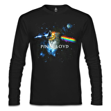 Pink Floyd - Above the Moon Siyah Erkek Sweatshirt