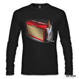 Gitar - Fender 1 Siyah Erkek Sweatshirt