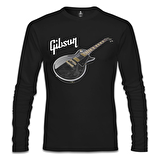 Gitar - Gibson 1 Siyah Erkek Sweatshirt