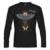 Judas Priest  - Angel Siyah Erkek Sweatshirt