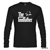 The Godfather - Logo Siyah Erkek Sweatshirt
