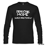 Depeche Mode - People are People Siyah Erkek Sweatshirt