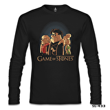 Game of Stones Siyah Erkek Sweatshirt