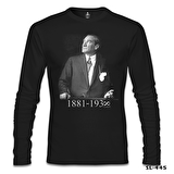 Atatürk - 1881-1938 Siyah Erkek Sweatshirt