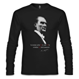 Atatürk - Ebediyen Türk Siyah Erkek Sweatshirt