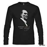 Atatürk - Ebediyen Türk Siyah Erkek Sweatshirt
