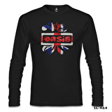 Oasis Logo Siyah Erkek Sweatshirt