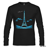 Parisian Siyah Erkek Sweatshirt