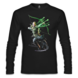 Guardians of Middle Earth - Legolas Siyah Erkek Sweatshirt