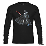 Star Wars - Darth Vader Lightsaber Siyah Erkek Sweatshirt