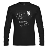 Başöğretmen Atatürk - Öğretmenler Günü Siyah Erkek Sweatshirt