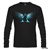 Bleach - Byakuya Kuchiki Siyah Erkek Sweatshirt
