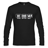 Good Better Best Siyah Erkek Sweatshirt