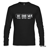 Good Better Best Siyah Erkek Sweatshirt