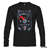 Harley Quinn - Sane Crazy Siyah Erkek Sweatshirt