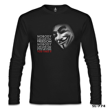 Vandetta - Freedom Siyah Erkek Sweatshirt