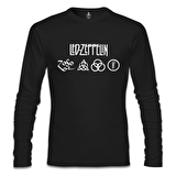 Led Zeppelin Logo Siyah Erkek Sweatshirt