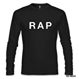 RAP Siyah Erkek Sweatshirt