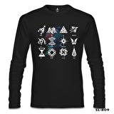 EXO - Signs Siyah Erkek Sweatshirt