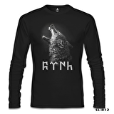 Türk Kurt Siyah Erkek Sweatshirt