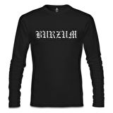 Burzum - Logo Siyah Erkek Sweatshirt