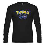 Pokemon Go - Logo Siyah Erkek Sweatshirt