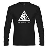 Multifandom Symbols - District Siyah Erkek Sweatshirt
