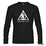 Multifandom Symbols - District Siyah Erkek Sweatshirt