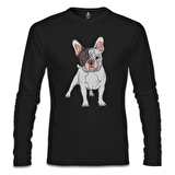 French Bulldog Siyah Erkek Sweatshirt