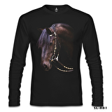 At 2 Siyah Erkek Sweatshirt