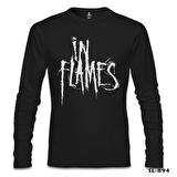 In Flames - Logo Siyah Erkek Sweatshirt